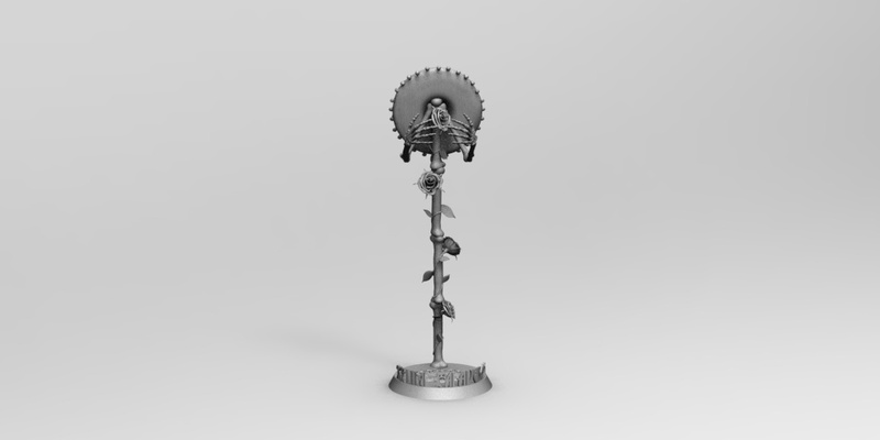 monstruo alto esqueleto calaveras pedestal base muñecas cleo nilo draculaura juguetes coleccionista encantador arte personalizado magia popular tendencias tema 3d print model - Mito3D