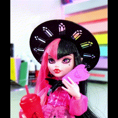 monster high wide brim witch hat 3d print model - Mito3D