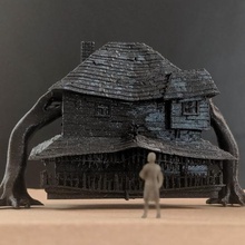 monster house 2006 architecture buildings structures structure movie horror halloween House 3d print model - Mito3D