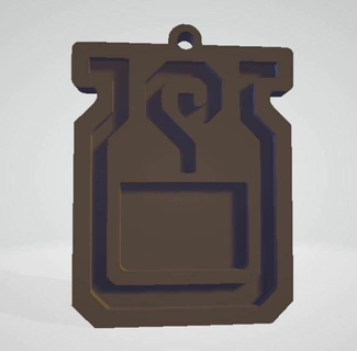 monstre chasseur potion art porte clés jouet décoration cadeaux vidéo Jeux 3d print model - Mito3D