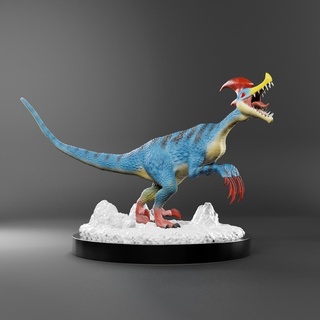 monstre chasseur vélocidrome Jeu collectable figure art dinosaure animal jouet jouets sculpture ventilateur créature 3d print model - Mito3D