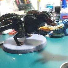 monster hunter monde-dodogama pas de base ver art les créatures 3d print model - Mito3D
