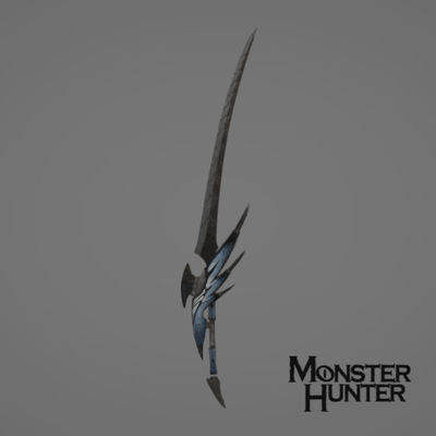 mostro cacciatore mondo legiana spada gioco aumento modello diavoli zinogre odogaron rathalos rathian capcom 3d giocattolo cosplay lowpoly 3d print model - Mito3D