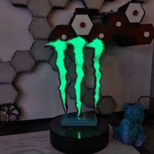 monster light logo  led light lights text deco energy monster logo