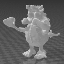 monstruo de hombre art freaky monster 3d print model - Mito3D