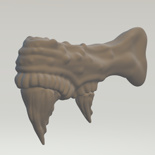 monster mandible animal fangs teeth mandibles art warhammer 40k bone bones gums talons creature mouth maw snout 3d print model - Mito3D