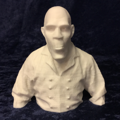 monster mesh art bust halloween itseez3d mask structure sensor 3D print model - Mito3D