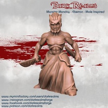 monster monday - eberron male inspired game games human dungeons dragons 3d print model - Mito3D