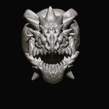 monster pendant mutant v2 jewelry pendulous 3d print model - Mito3D