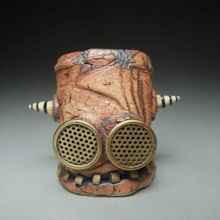 monstre pot 3 stl 3d impression modèle poterie céramique argile art jouet faïence nature articles ménagers porcelaine créature effrayant maison décor 3d print model - Mito3D