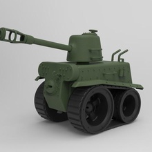 canavar tank oyuncaklar oyun 3d print model - Mito3D