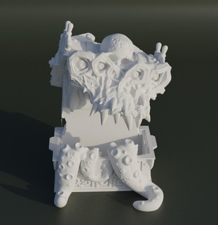 canavar hazine Kutu zar Desen 3d Yazdır model Zindanlar tapletop ejderhalar dnd oyun kule tepsi Aksesuarlar takı oyunlar oyuncaklar 3d print model - Mito3D