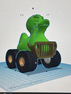 monstro caminhão jipe 3d print model - Mito3D