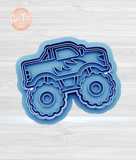 monster truck cutter stamp cookie Home van seal mass cookies cold porcelain ceramics 3d print model - Mito3D