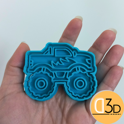 mostro camion v1 cortante y sello casa biscotto taglierina biscotti 3d print model - Mito3D