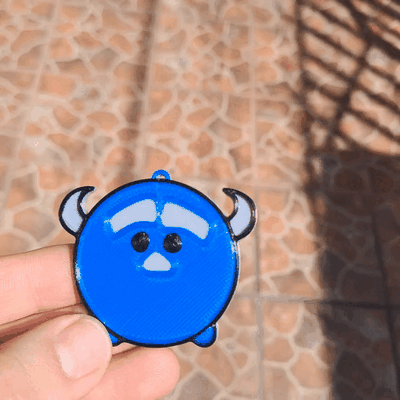 monster tsum keychain pendants key rings ornaments disney pixart sully mike toystory toy story home cute kawaii 3d print model - Mito3D