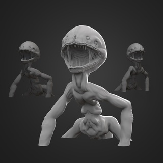 monstro submundo chegando terra criatura fantasia realista demônio mobília decoração terror vídeo jogos personagens animal arte ventilador 3d print model - Mito3D