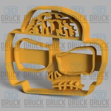 monstro zumbi - mounstro cortador de cookie a casa cérebro galleta frankenstein monstruo 3d print model - Mito3D