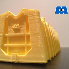 monsters inc architecture 3d print model - Mito3D