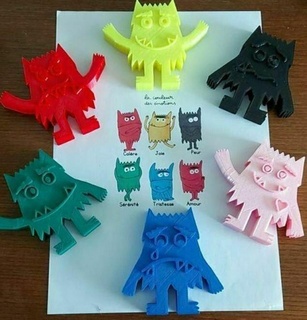 monstruos 7 emociones juguetes 3d print model - Mito3D