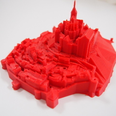 le mont saint michel de l'architecture montagne 3D print model - Mito3D
