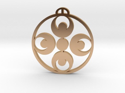 monteiasi puglia crop circle pendant crop circle circle harvest pendant pendant  3d print model - Mito3D