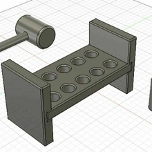 montessori bench hammer toy pound banco descarga martillo juguete niños 3d print model - Mito3D