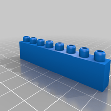 montini Bausteine einer pip-set-lego kompatibel Spiel Bau-Spielzeug lego-kompatibel briques Steine bouwstenen block 3d print model - Mito3D