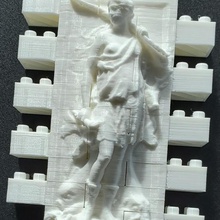 montini diana déesse de l'océan mur lego compatible jeu jouets construction la sculpture un soulagement figure blocs briques les bouwstenen le bloc art 3d print model - Mito3D