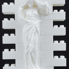 montini Natur entschleiern sich vor science-Wand-set-lego kompatibel Spiel Bau-Spielzeug Wand statue Skulptur lego-kompatibel Bausteine briques Steine bouwstenen block Kunst 3d print model - Mito3D