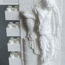 montini princesa sofia lápide de parede conjunto lego compatível jogo brinquedos construção tombstone escultura socorro blocos briques tijolos bouwstenen bloco 3d print model - Mito3D
