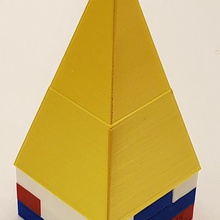 montini torre picos de lego compatível jogo brinquedos construção pirâmide blocos briques tijolos bouwstenen bloco 3d print model - Mito3D