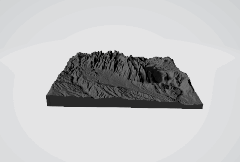 Montserrat ispanya 3d harita 3d print model - Mito3D