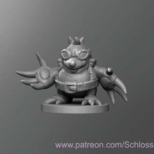 monty mole game dnd dungeons dragons tabletop toy 3d print model - Mito3D