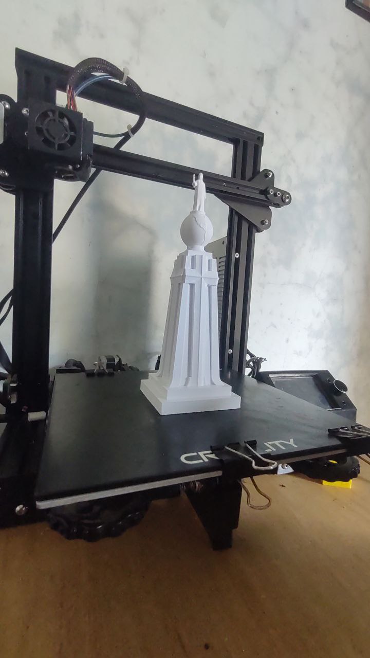 monument divine savior world el salvador 3D print model - Mito3D