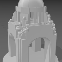 Monumento revolución partes arquitectura mexico Arte 3d print model - Mito3D