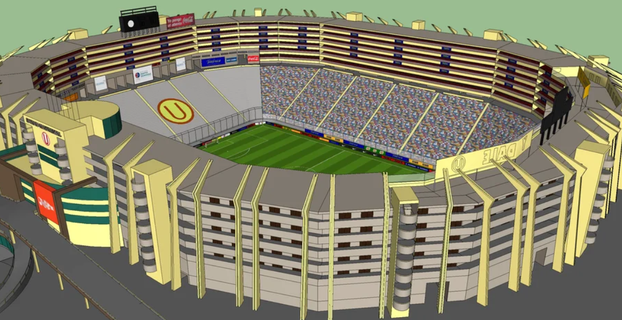 monumental stade académique Pérou football 2023 utilisation Université 3d print model - Mito3D