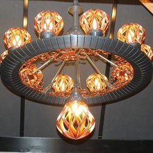 monumentale design lampadario 11 luce fonti lusso candeliere enorme 3d print model - Mito3D