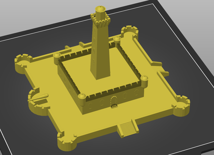 monumental Leuchtturm la Serena Chile Laser Architektur faromonumental 3d print model - Mito3D