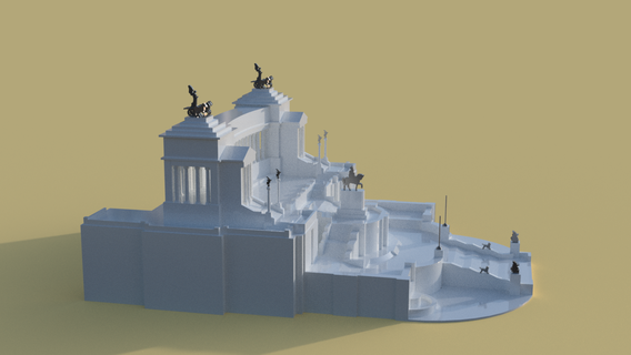 monumento colina emanuel ii 3d print model - Mito3D