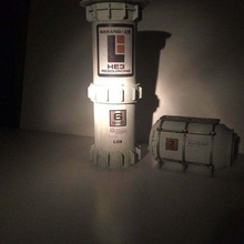 moon base - chemical tower 40k scenery warhammer terrain buildings_structures 3d print model - Mito3D
