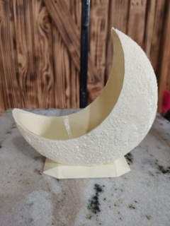 Luna maceta relief3d 3d print model - Mito3D