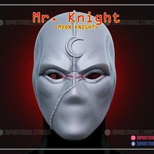 moon knight - mr mask marvel cosplay helmet 3d print model - Mito3D