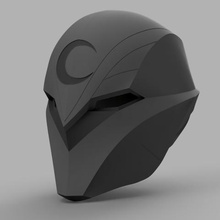 moon knight Helm Spiel red hood marvel avengers 3d print model - Mito3D