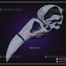 ay şövalye Khonshu baş Kostüm oyunu maske 3d print model - Mito3D