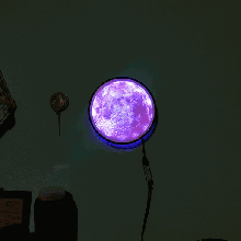 lua luminária 3d print model - Mito3D