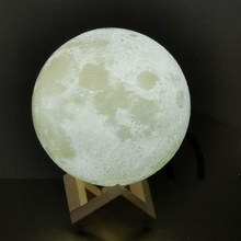 lua luminária 6 diâmetro lampara litofania real 3d print model - Mito3D