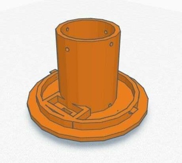 moon lamp coin cell battery holder base diy 3d print model - Mito3D