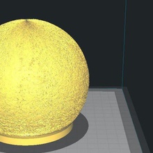 lune de la lampe maison mole lithophane des lampes lithophanes 3d print model - Mito3D
