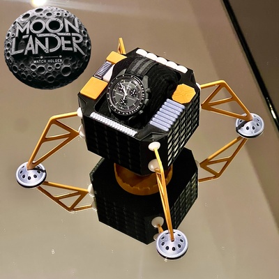 lua lander suporte moonlander 3dprinted ómega lustroso vigia espaço exibição tecnologia ficar pé astronomia luxo mestre velocidade escrivaninha elegante colecionador artístico precisão moda único 3d print model - Mito3D